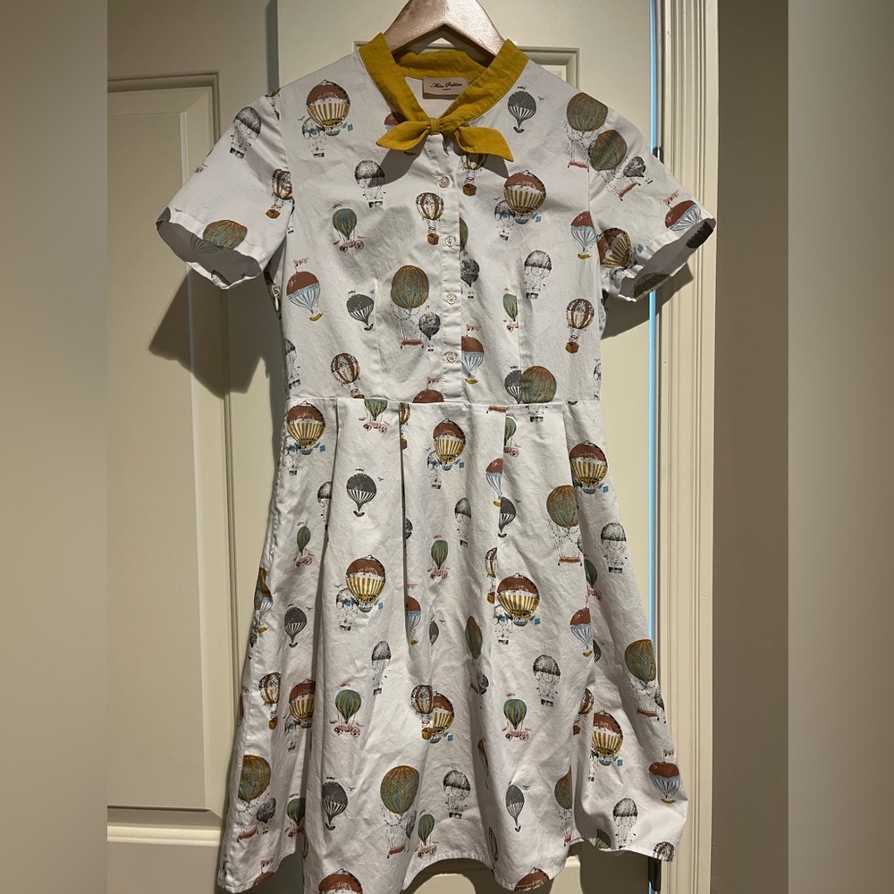 ModCloth Miss Patina Hot Air Balloon Dress with Yellow Bow